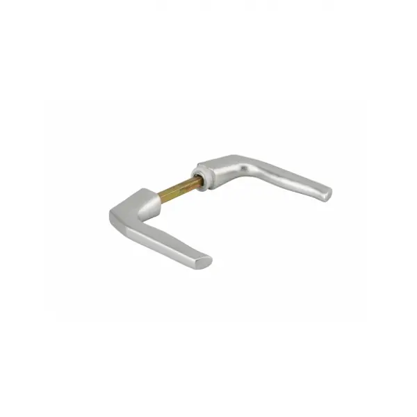 Paire de béquilles pour porte, carré 8mm, argent, 1 portée - THIRARD