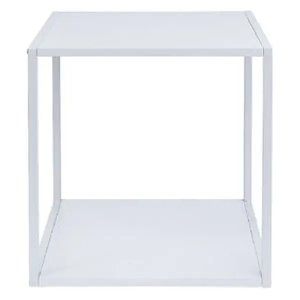 Structure Box Cube 35x30x35cm métal blanc