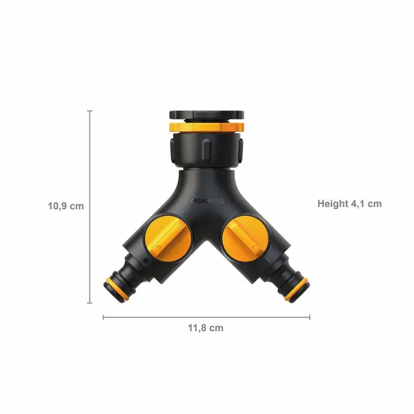 Nez de robinet 2 sorties ON/OFF - FISKARS