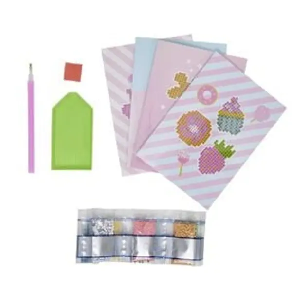 Kit toile à peindre diamant blanc 21,5x13cm