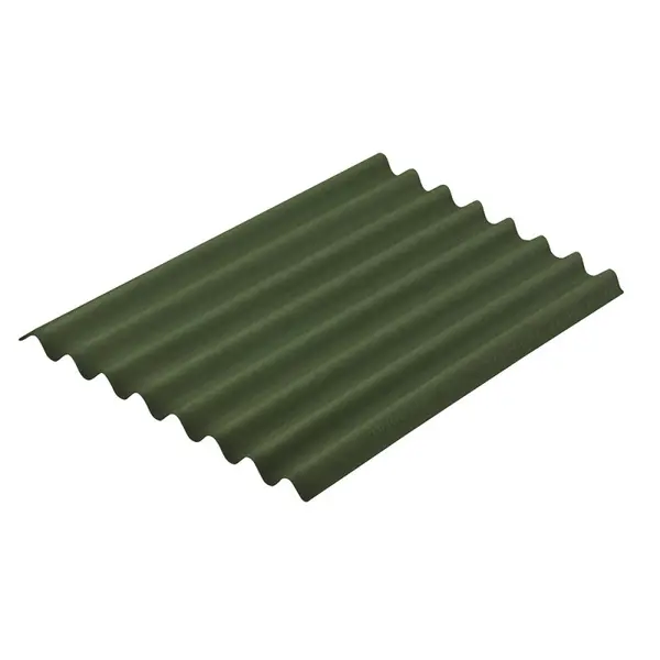 Plaque en tôle ondulée Topline verte 100 x 76 cm AQUAPLAN