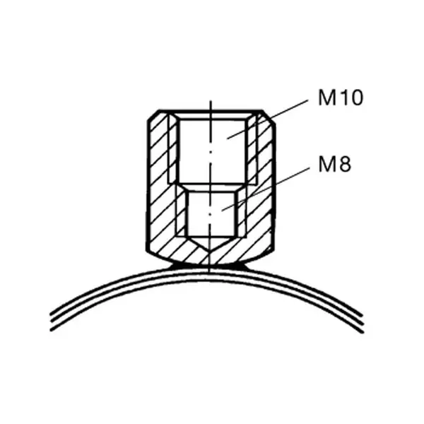 Collier duo srs M8/M10 25-28 Sikla