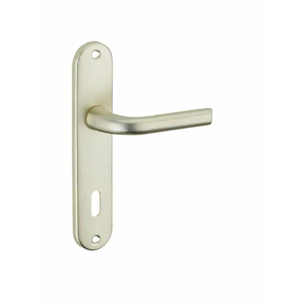 Ensemble de poignées pour porte intérieure Leto trou de clé, carré 7mm, entr'axes 165mm, couleur F2 - THIRARD