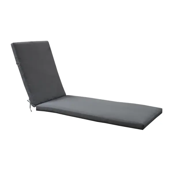 Lot de 2 Coussins gris pour Lit de soleil avec ouate - déhoussables - PROLOISIRS