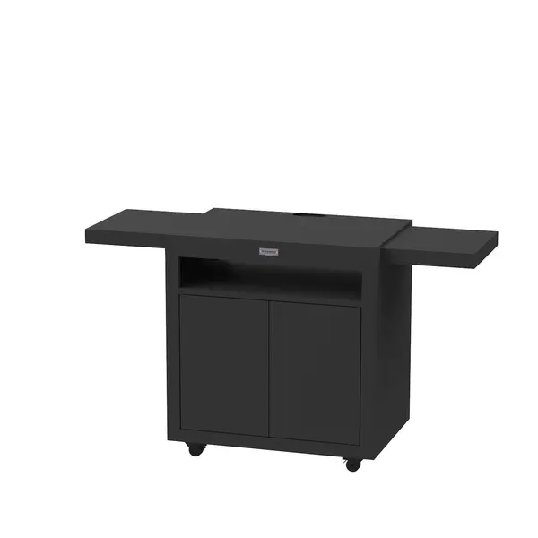 Desserte meuble 80 noire - Plateau 80 x 55 cm - Tablettes coulissantes - Origine France Garantie - LE MARQUIER