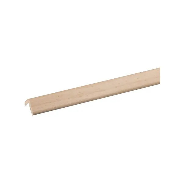 Cornière d'angle en marupa clair 270 x 1,4 x 1,4 cm