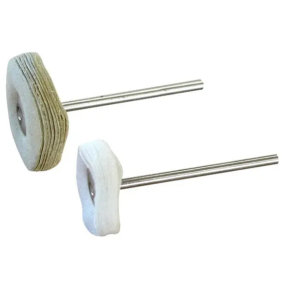 1 roue chamois + 1 roue flanelle Ø 20 mm - MAXICRAFT