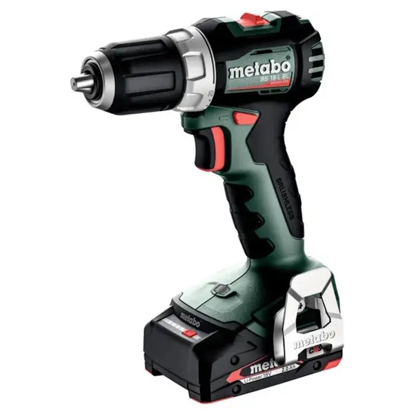 Perceuse visseuse 18 V BS 18 L BL - 2x2Ah - 28Nm - Coffret metaBOX - batterie incluse - Metabo