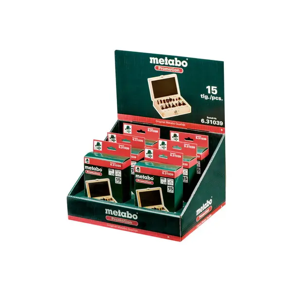 Coffret de15 fraises SP, 8 mm - Metabo