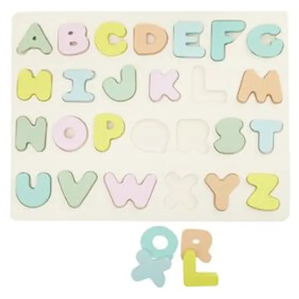 Puzzle alphabet en bois 26 pièces
