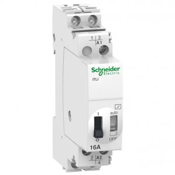 A9C30015 Schneider - Télérupteur inverseur 1NO+1NF 16A - 12Vca ou 6Vcc - Acti9 iTLI
