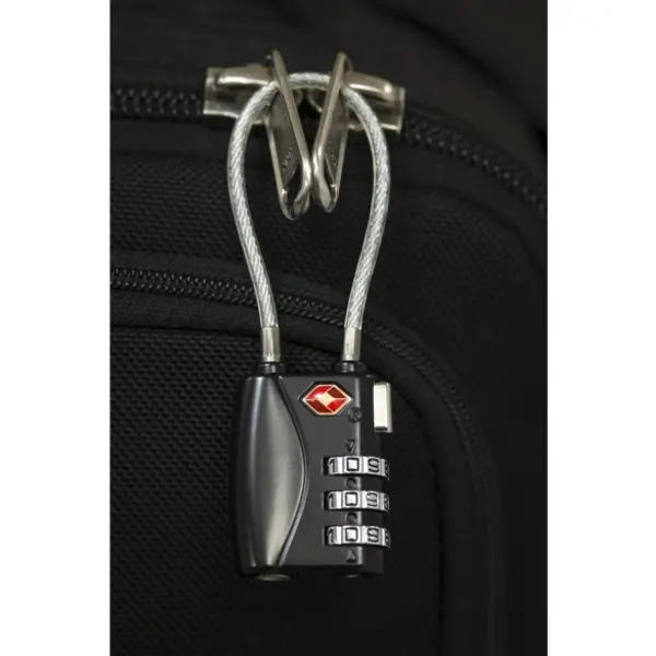 Cadenas à combinaison TSA à cable, 3 chiffres, voyage, 30mm - THIRARD