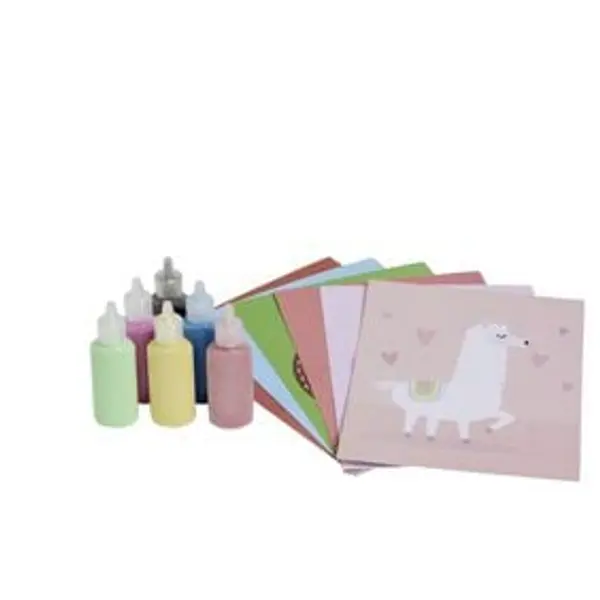 Activité carte à sable coloré x6