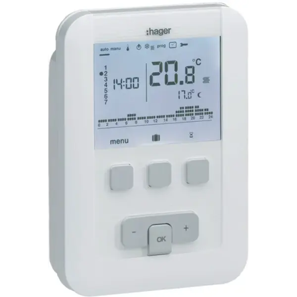 Thermostat d'ambiance filaire programmable digital - Flash TAP