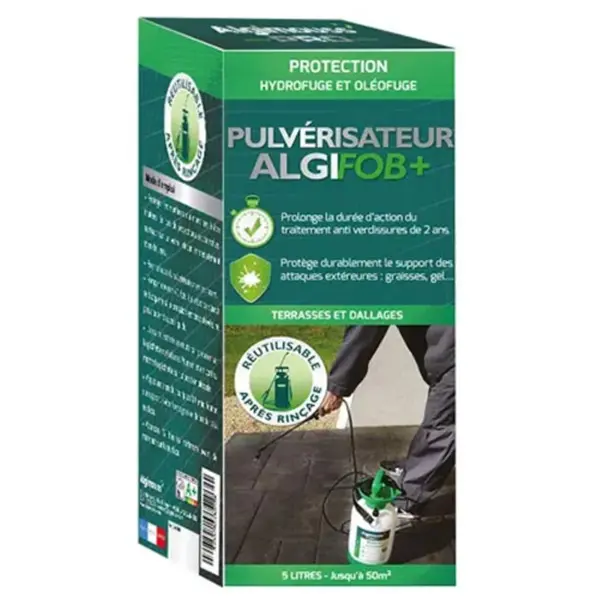 Impermeabilisant Terrasses Dallages Algifob+ Avec Pulve 5L Algimouss