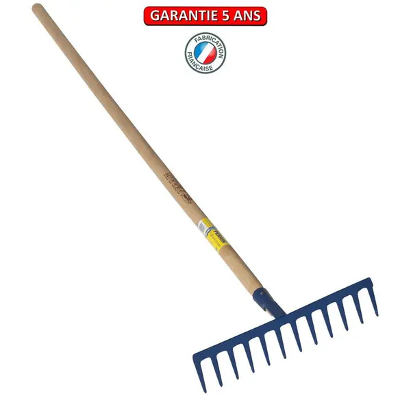 Râteau forgé 14 dents droites manche 1,65 m - PERRIN