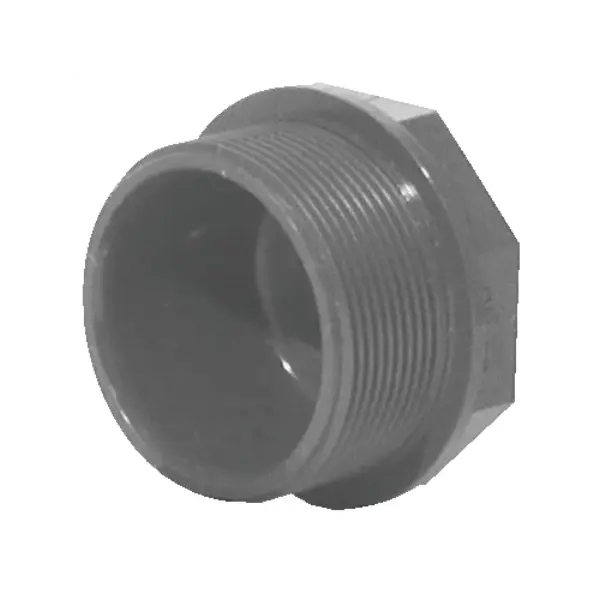 Bouchon PVC pression mâle à visser