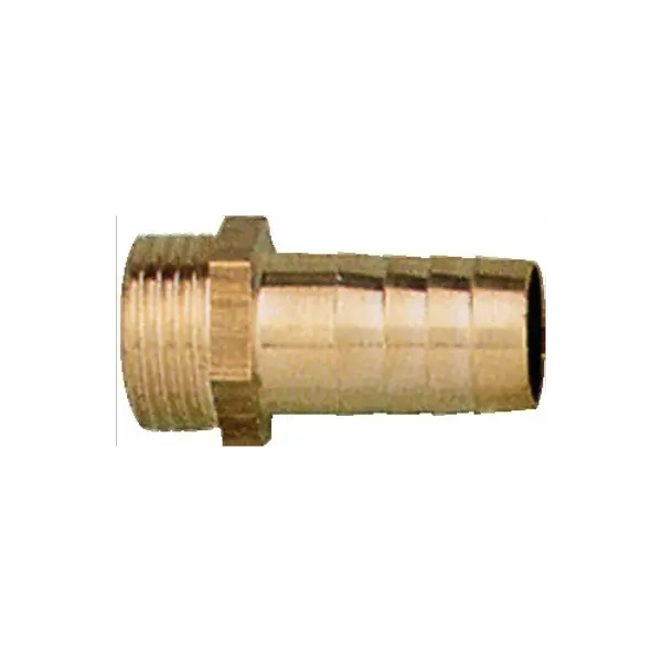 Raccord laiton embout Male cannelé - Male Fileté