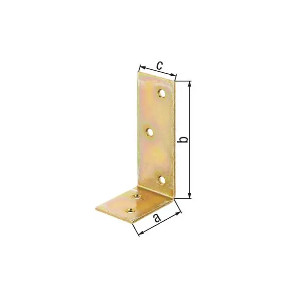 Equerre poutre bichromaté, 75x100x30 mm - GAH ALBERTS