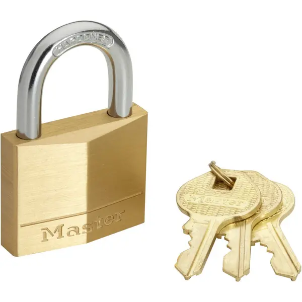 Master Lock 140Eursix Lot De 6 Cadenas À Clé En Laiton, Doré, 6 X 4 X 1,3 Cm - MASTER LOCK