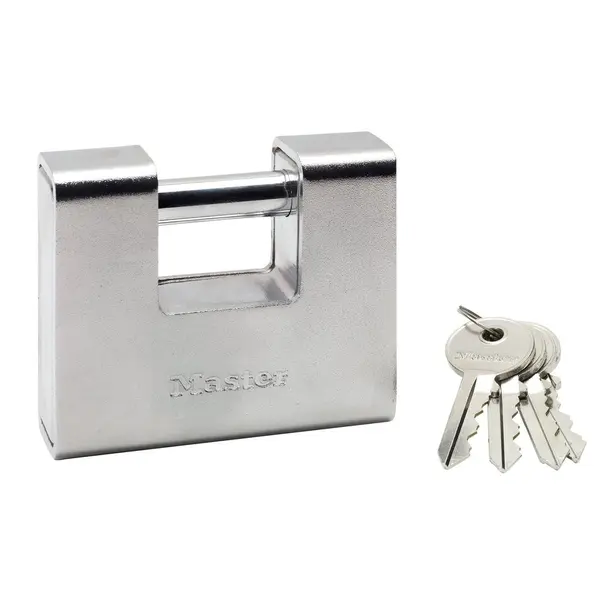 Cadenas à clé en zinc, MASTER LOCK, l.90 mm - MASTER LOCK