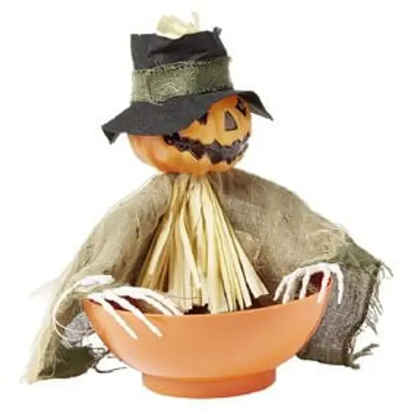 Bol à bonbons animé citrouille Halloween