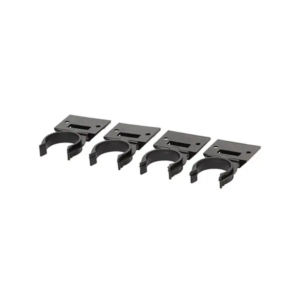 4 clips de fixation noirs pour plinthe