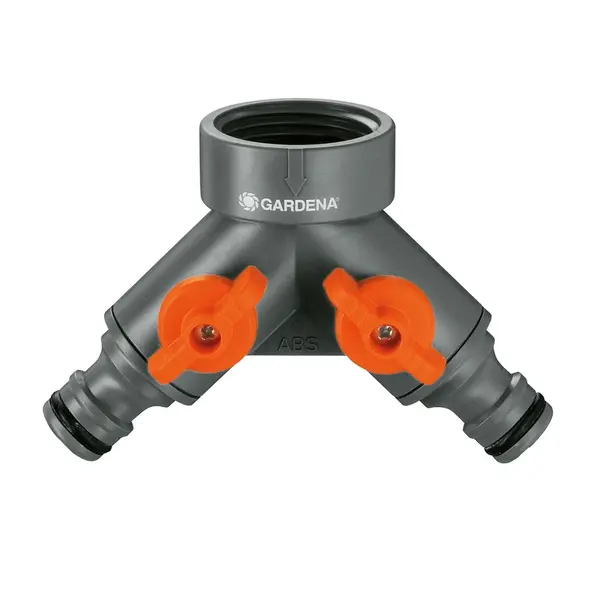 Sélecteur d'arrosage en Y sur robinet 2 circuits filetage 33,3 mm - GARDENA