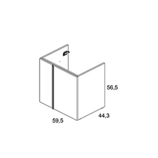 Caisson New Anco 2 portes 60cm