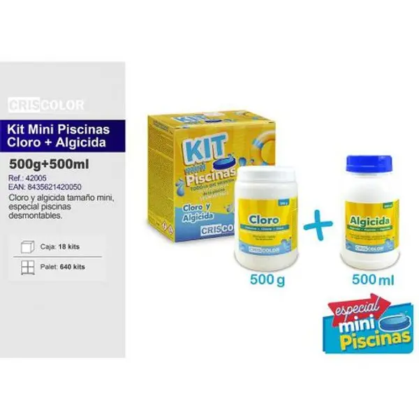 Piscina Kit Mini Piscina Cloro+Alg.42005