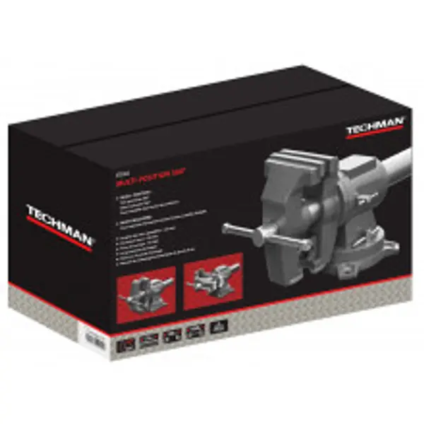 Etau multi-mâchoires multi-positions 125 mm 130 mm 18,5 kg - TECHMAN