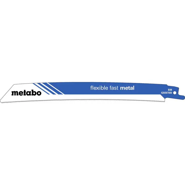 5 lames de scie sabre « flexible fast metal » BiM - 225 x 0,9 mm - Metabo