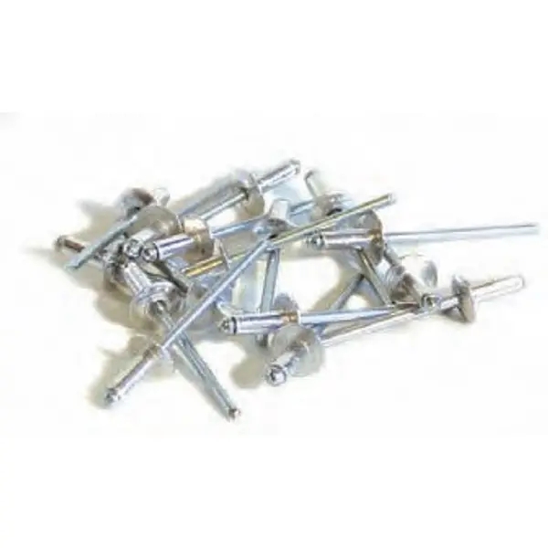 250 rivets alu / acier à tête large Ø 4,8 x 25 mm - TECHMAN