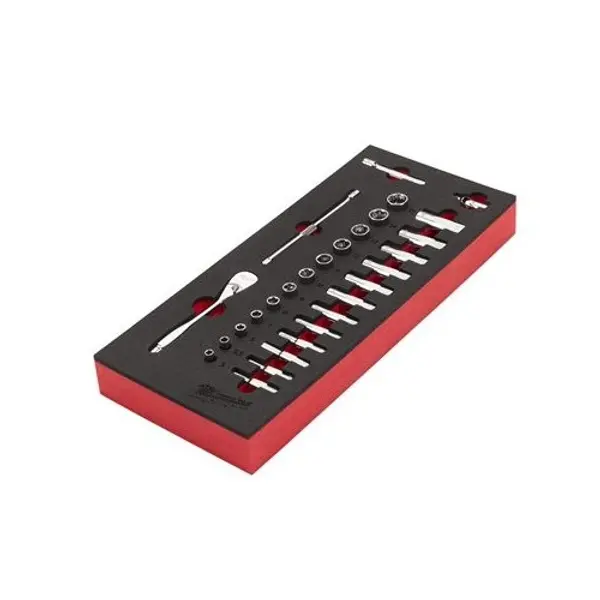 Jeu de clés à cliquet et de douilles 1/4" - MILWAUKEE 4932479824