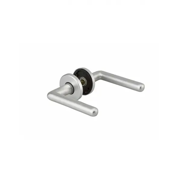 Paire de béquilles Crecy pour porte, carré 7mm, argent - THIRARD