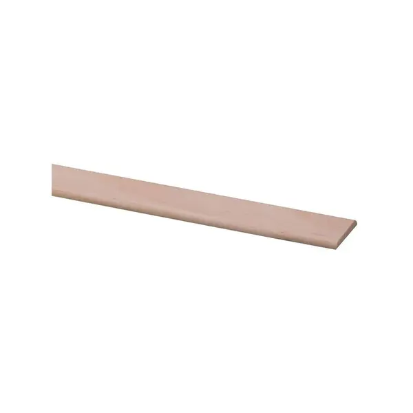 Moulure plate en pin 270 x 1,9 x 0,4 cm
