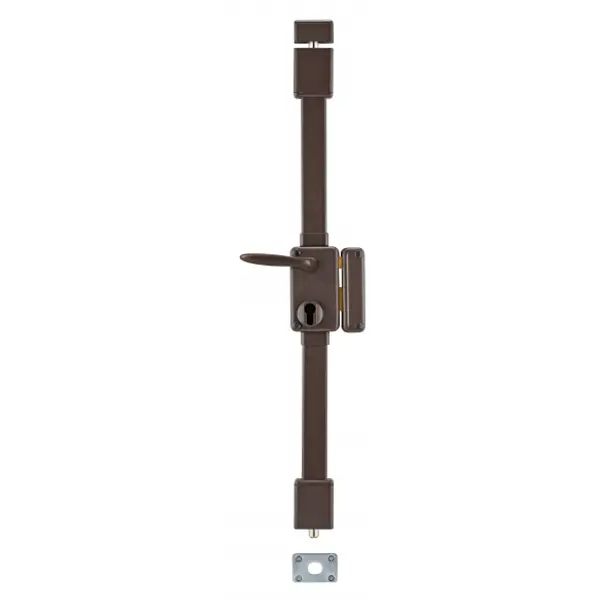 Boitier de serrure en applique Beluga à fouillot pour porte d'entrée, droite, 3 pts, axe 45mm, marron - THIRARD