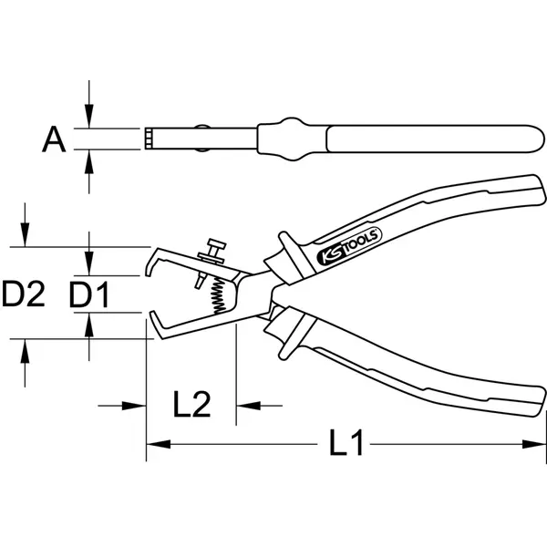 Pince à dénuder ULTIMATE®, L.165 mm