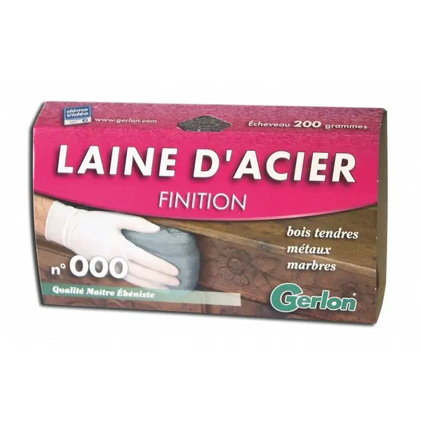 Laine D'Acier De Finition Gerlon N°000, 200 G - GERLON