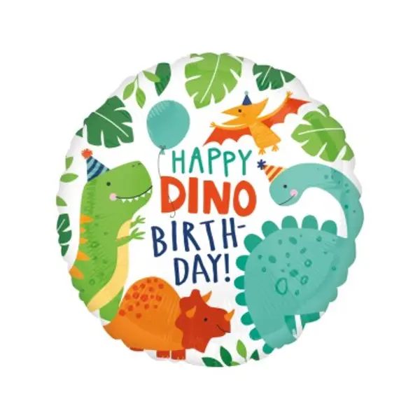 Ballon Foil Standard Rond Dino-Mite 4066701