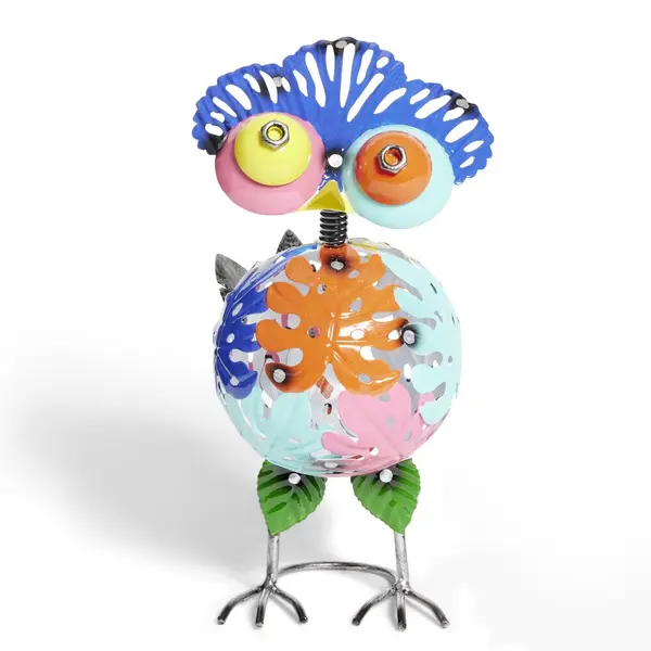 Poule décoration de jardin en métal à planter H31cm