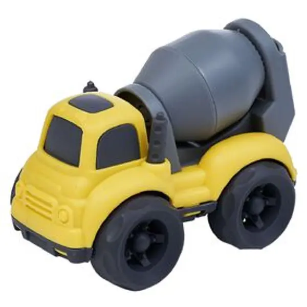 Camion benne ciment plastique jaune 10x6,5xH7 cm