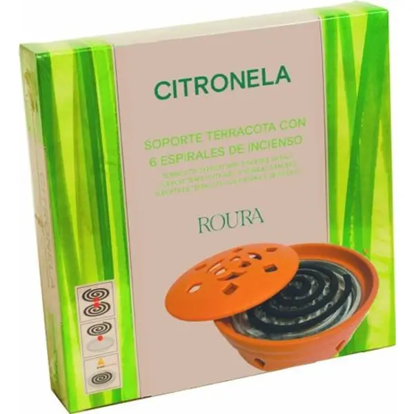 Roura Espiral(6)Citronela + Cuenco Terra