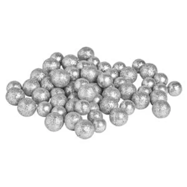 Bille décorative polystyrène pailletée Ø1,5cm x62 - 3 modèles