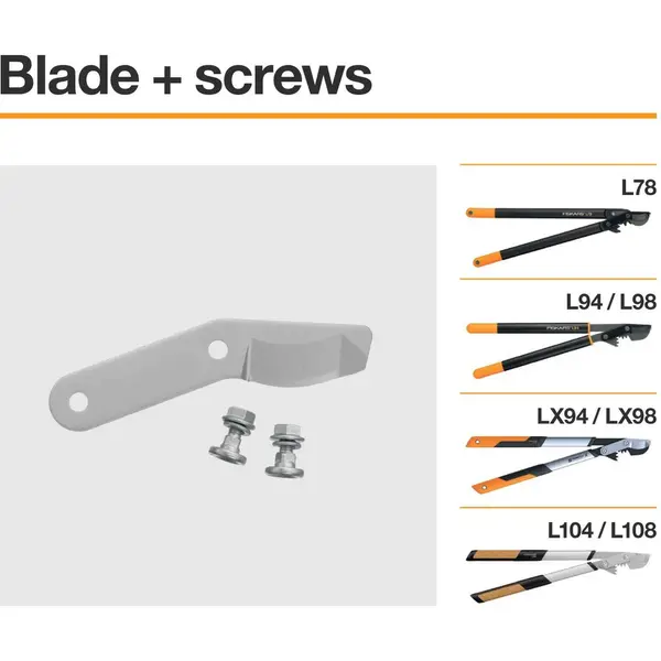 Kit lame et boulons pour coupe-branches L104/L108/LX94/LX98/L78/L94/L98 - FISKARS