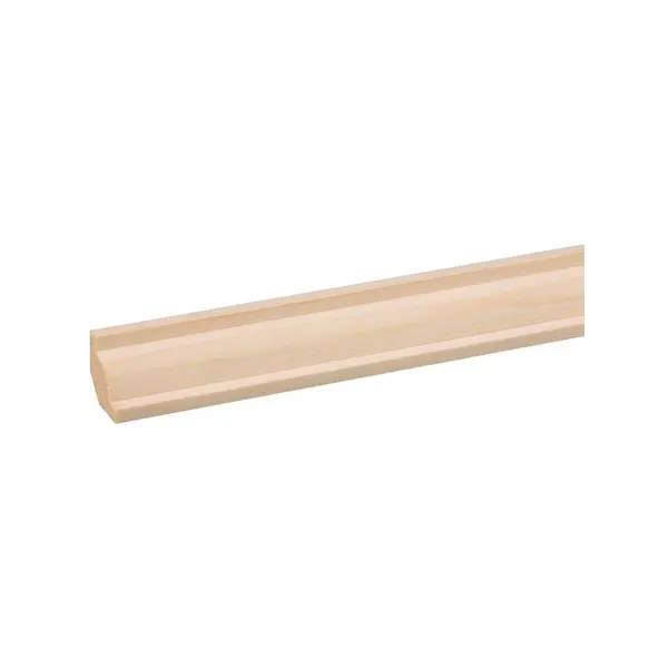 Moulure de plafond en pin 240 x 2,2 x 2,2 cm