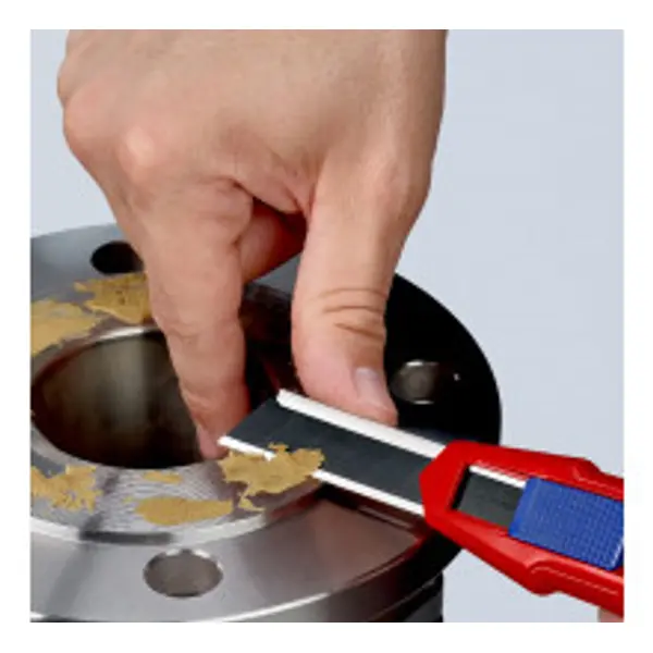 Cutter a dos de lame retractable- cutix Cutter 18 mm autobloquant + barre stabilisatrice - KNIPEX