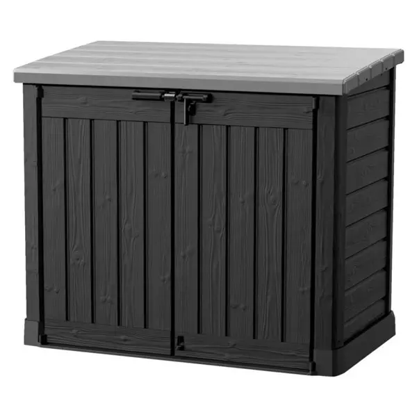 Coffre de rangement extérieur noir et gris "SIO MAX" 1200L