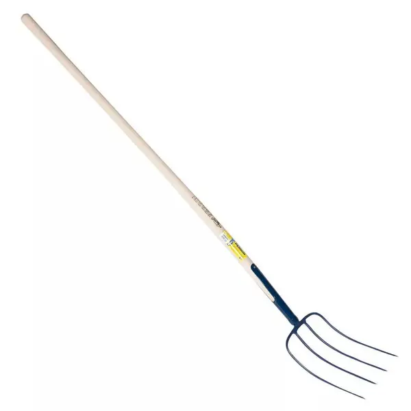 Fourche à fumier à soie 4 dents manche pomme - PERRIN