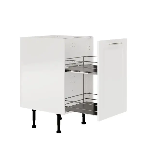 Meuble de rangement bas 50 cm blanc mat FLORIE